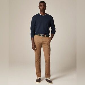 J. CREW 484 Slim-fit stretch chino pant in River Brown Size 34 NWT $98 AR885